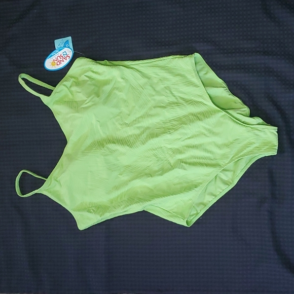 Sand N Sun, lucky lime, 1pc bathing suit, size 2X (18W/20W) - Picture 1 of 8